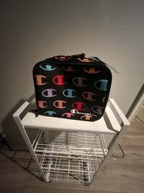 Champion Youth Insulated Lunch Kit with Multi-Color C Logo Pattern